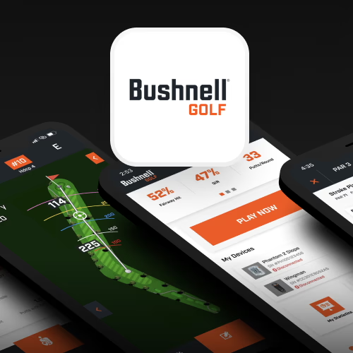 Screenshot of the Bushnell Golf App on a smartphone