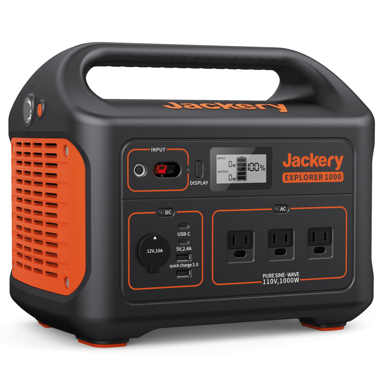 Close-up of Jackery Explorer 1000 Portable Power Station