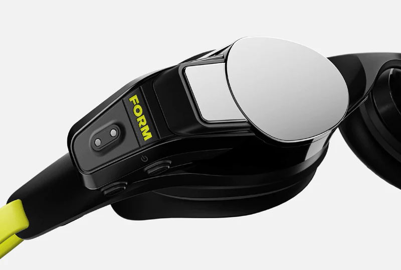 Closeup of FORM Smart Swim 2 device.