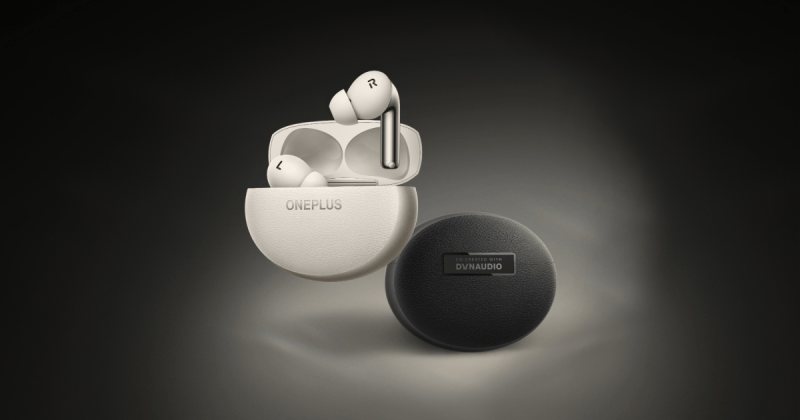Close-up of the OnePlus Buds Pro 3 earbud, showing its dual drivers and ergonomic design.