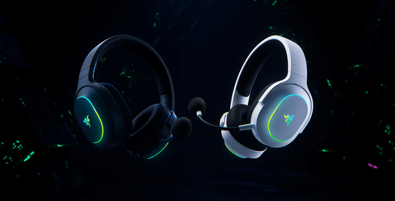 A close-up of the TriForce 40mm drivers inside the Razer Barracuda X Chroma earcups.
