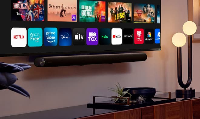 Revolutionary VIZIO Elevate Sound Bar with Rotating Speakers